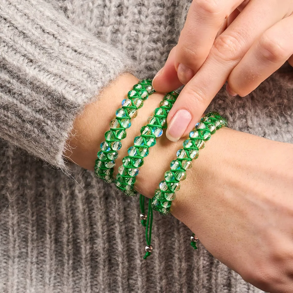 Emerald | Silver | Prisma Vitality Bracelet