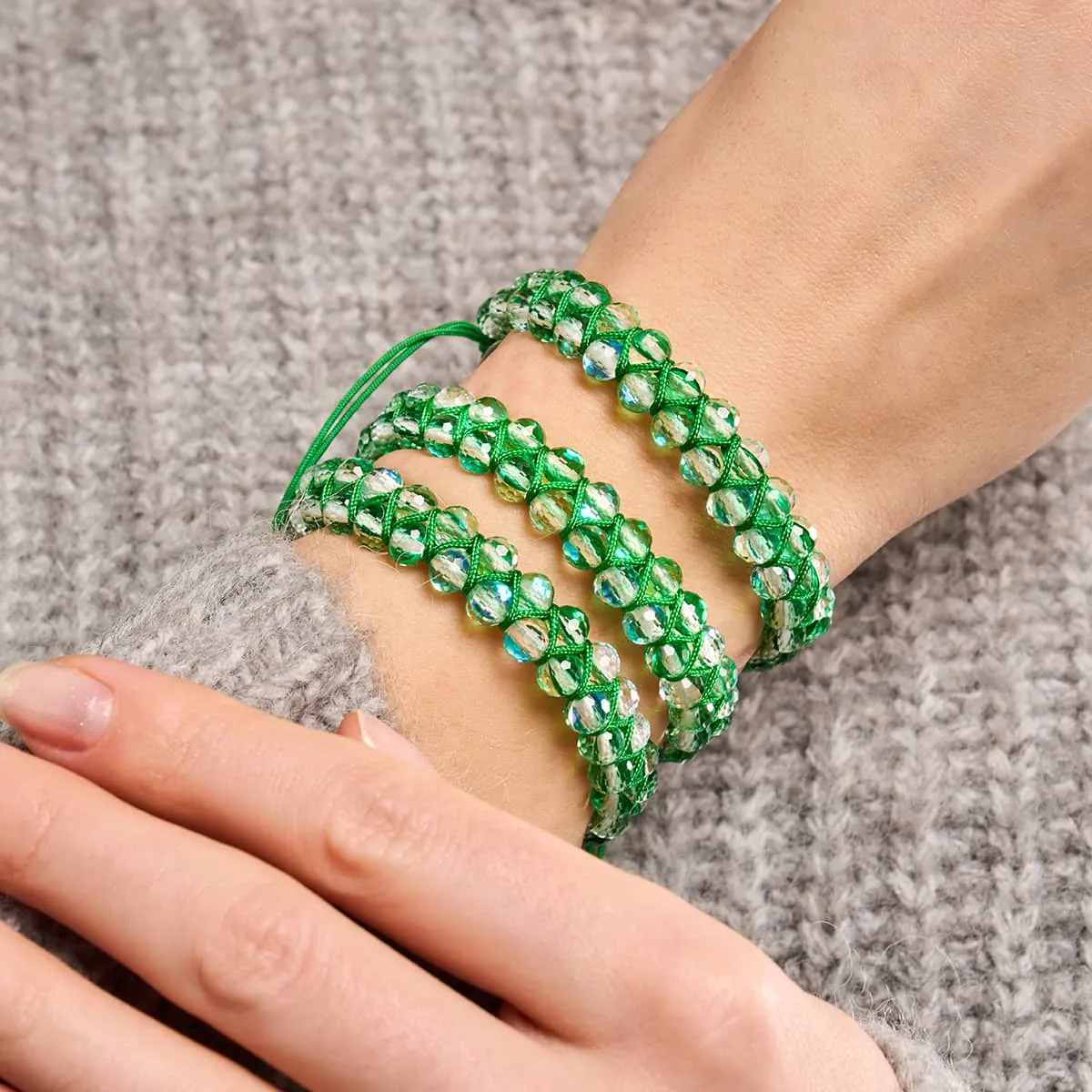 Emerald | Silver | Prisma Vitality Bracelet