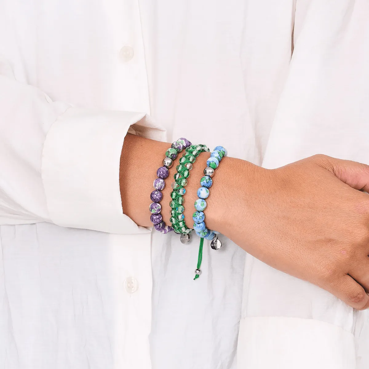 Emerald | Silver | Prisma Vitality Bracelet