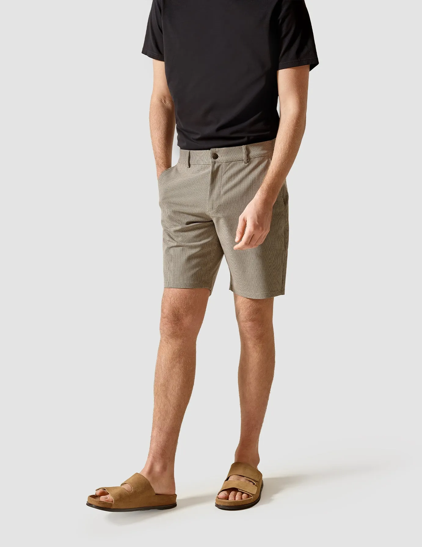 Essential Shorts Mini Brown Check