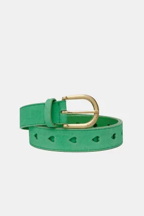 Fabienne Chapot Cut It Out Heart Belt-Green Apple