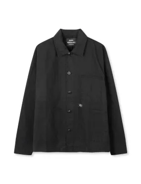 Fine Twill Chore Jacket, Black