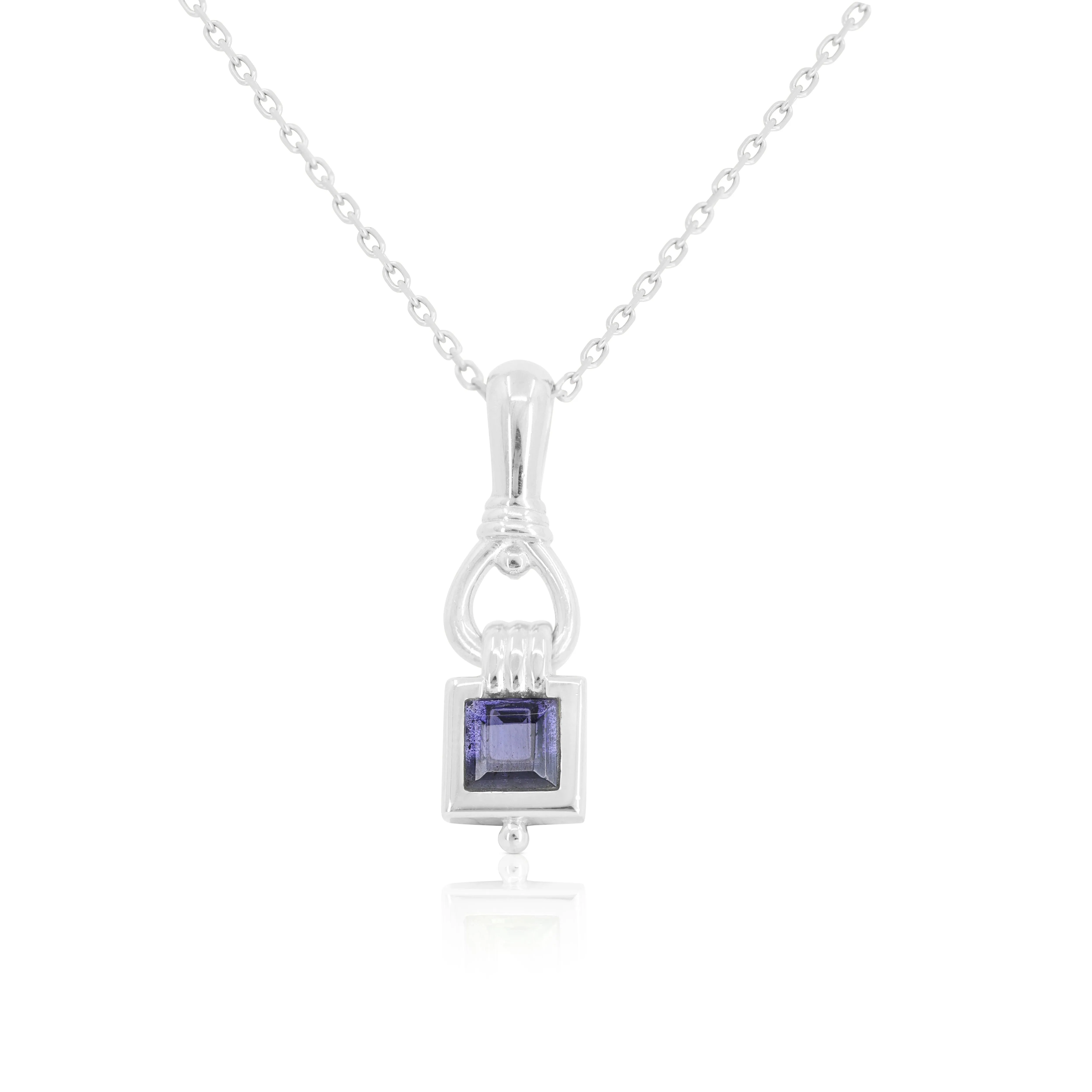 Freya Iolite Silver Necklace