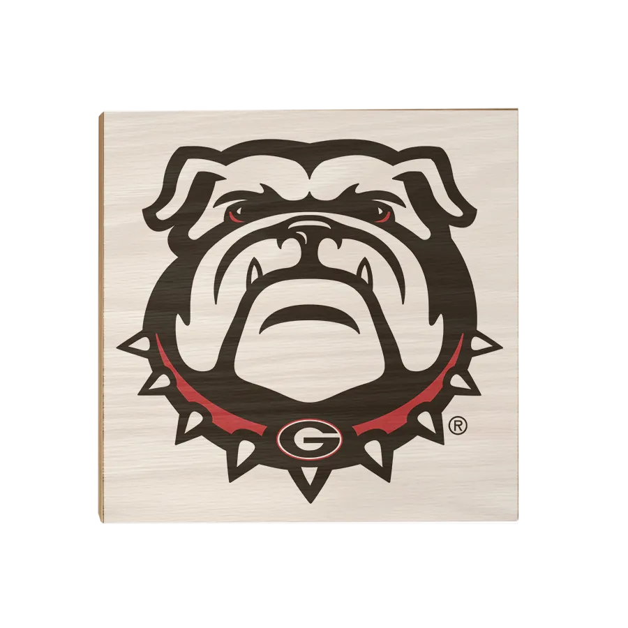 Georgia Bulldogs - Bulldog on White