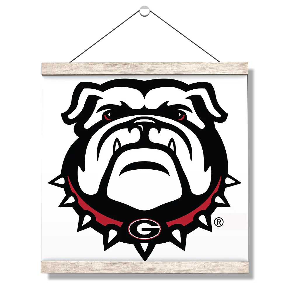 Georgia Bulldogs - Bulldog on White