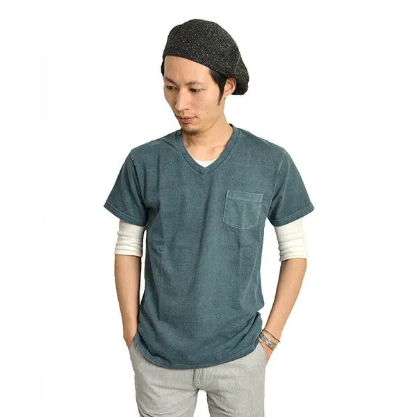 GOOD ON / GOST1408 Short sleeve V-neck pocket T-shirt