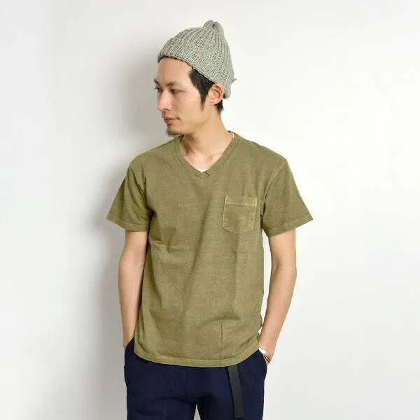 GOOD ON / GOST1408 Short sleeve V-neck pocket T-shirt