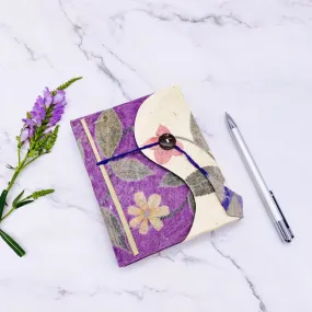 Hand Painted Eco Friendly Flower Design Journal