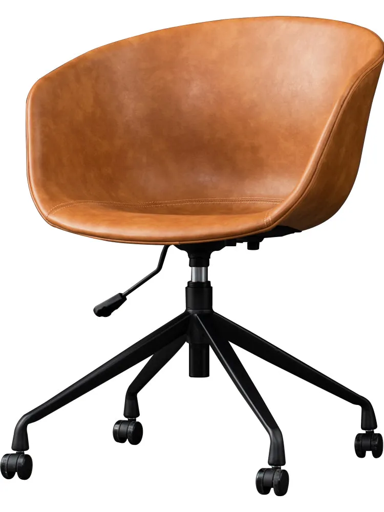 Hayden Swivel Saddle Tan Armchair