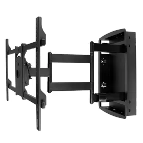 Heavy Duty Full Motion TV Wall Mount with Long Extension and Recessed Base