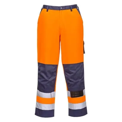 Hi Vis Work Trousers with kneepad pockets - TX51 Portwest Lyon RIS3279