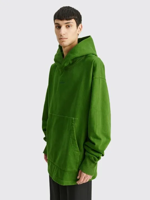 HOODED SWEATSHIRT BOTTLE GREEN