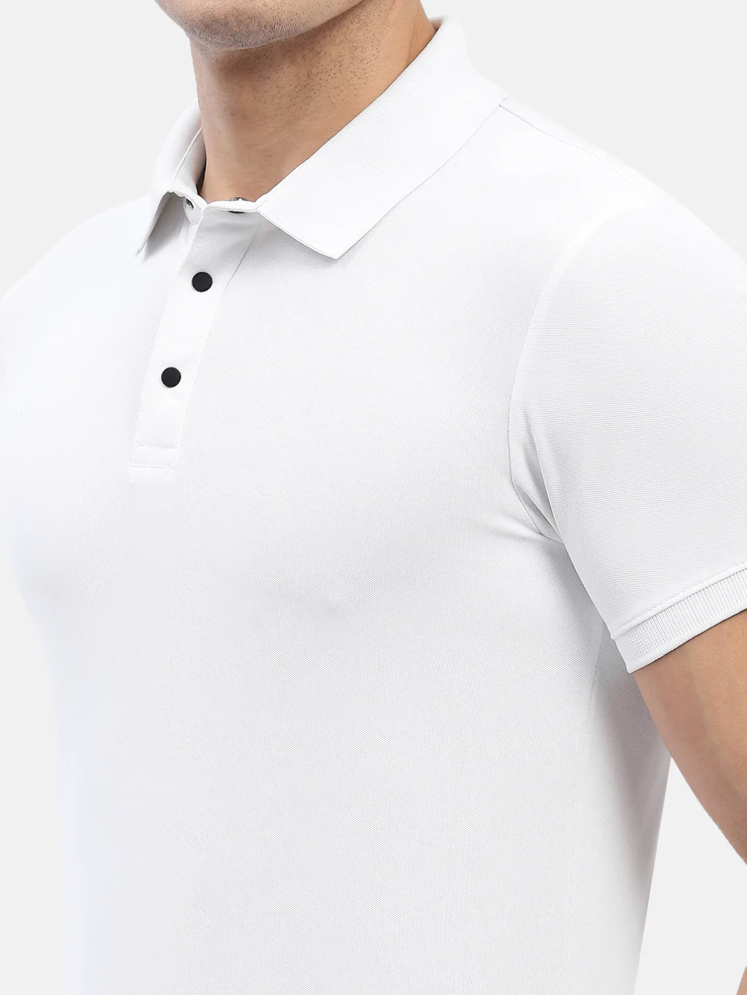 Hummel Jaye Men White B2B Poly Polo