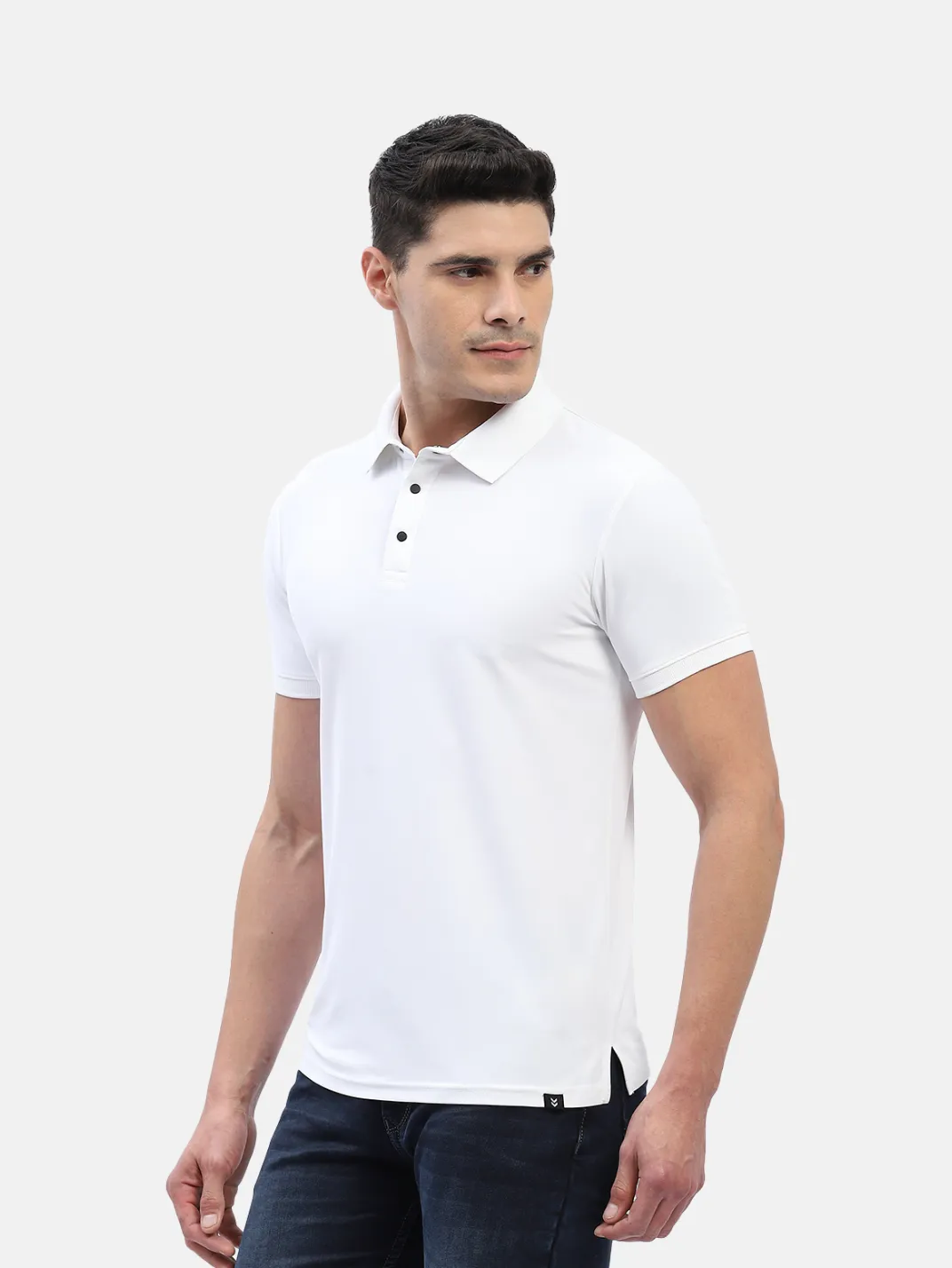 Hummel Jaye Men White B2B Poly Polo