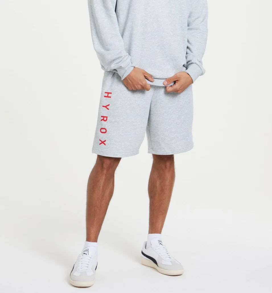 HYROX|PUMA Relaxed Sweater M - Gray   HYROX|PUMA Relaxed Sweat Short M - Gray