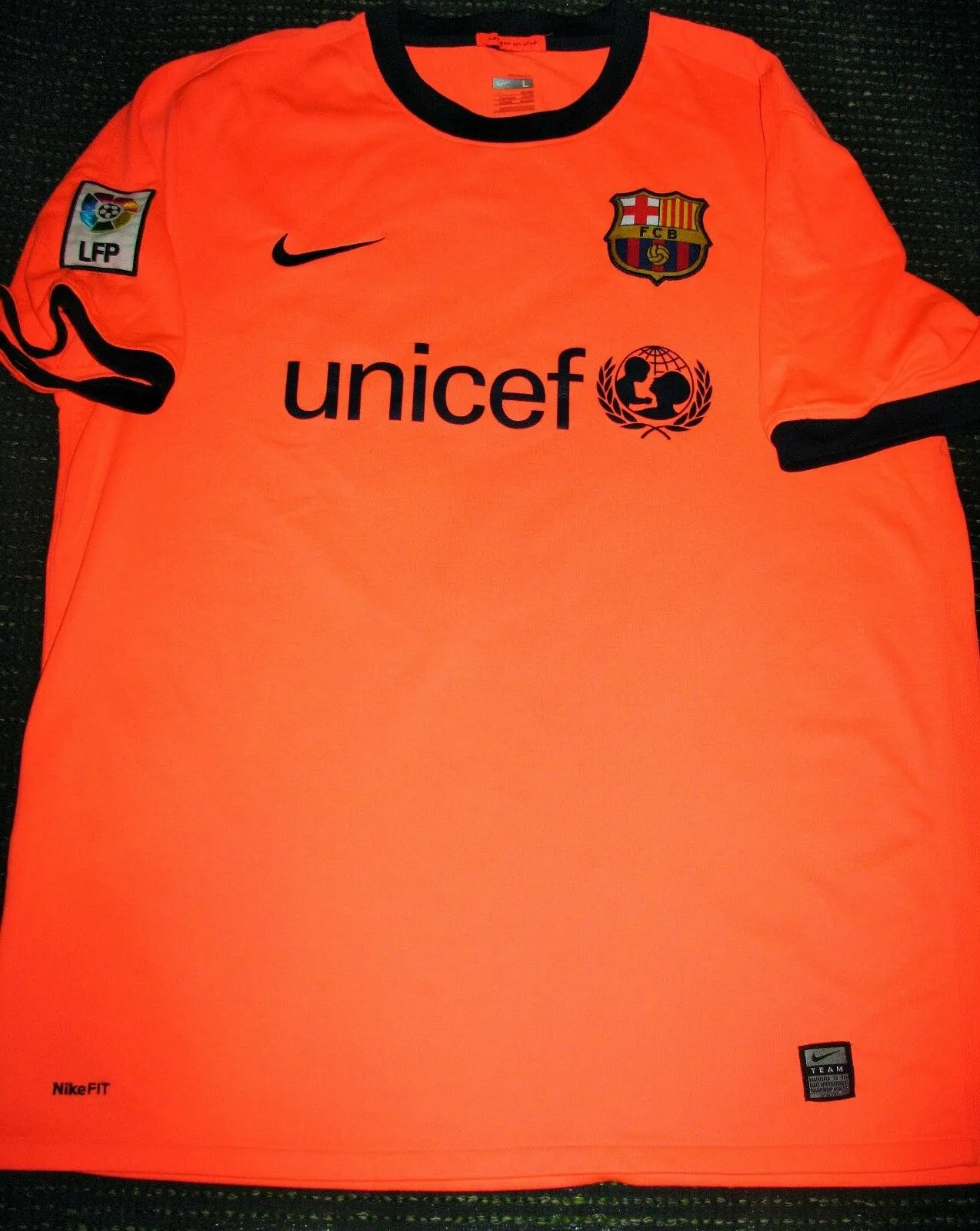 Iniesta Barcelona 2009 2010 Pink Jersey  Shirt Camiseta Trikot L