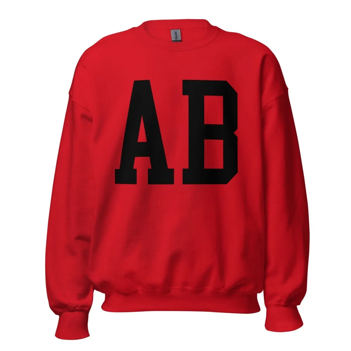 Initialed Big Print Crewneck Sweatshirt