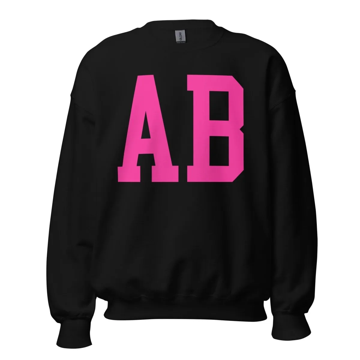 Initialed Big Print Crewneck Sweatshirt