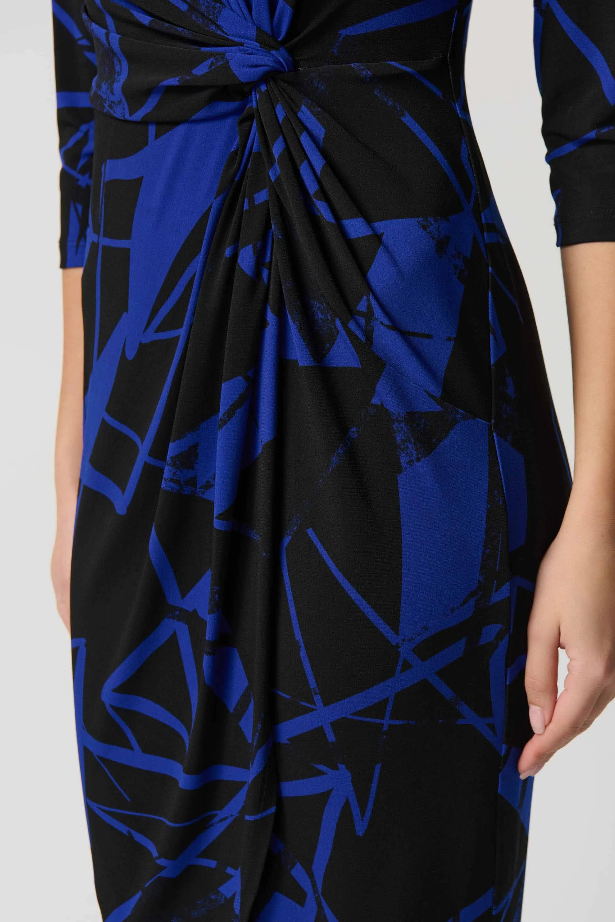 Joseph Ribkoff Black/Royal Sapphire Dress Style 234059-2932