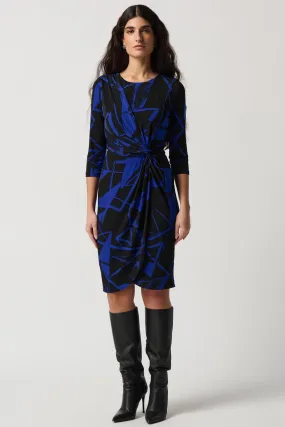 Joseph Ribkoff Black/Royal Sapphire Dress Style 234059-2932