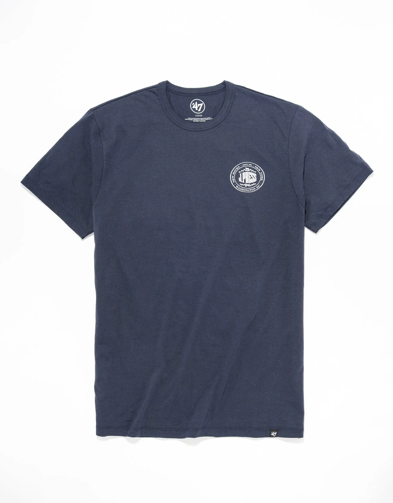 J.PRESS SHORT SLEEVE T SHIRT - NAVY