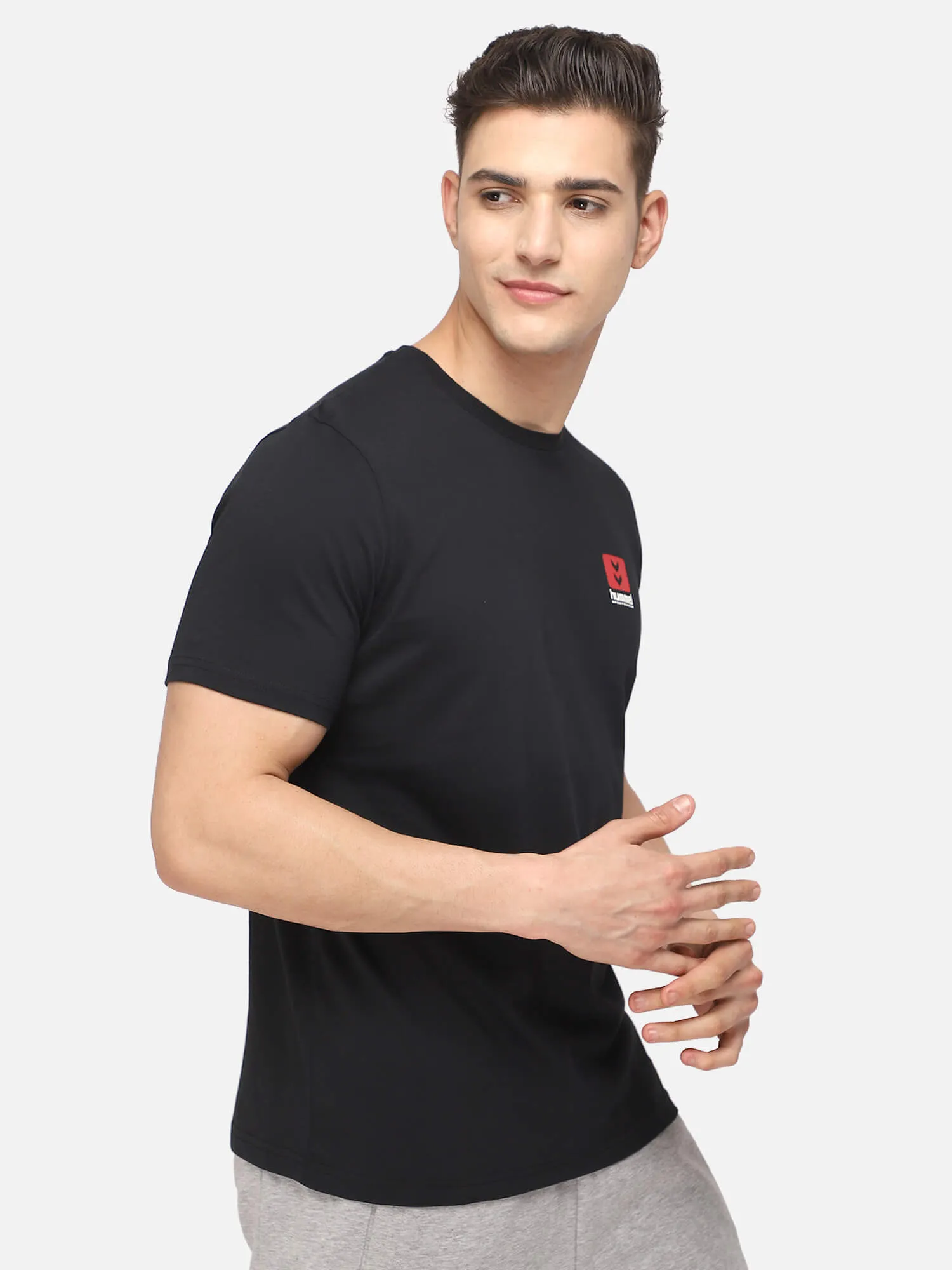 Lgc Graham Men Cotton Black T-Shirt