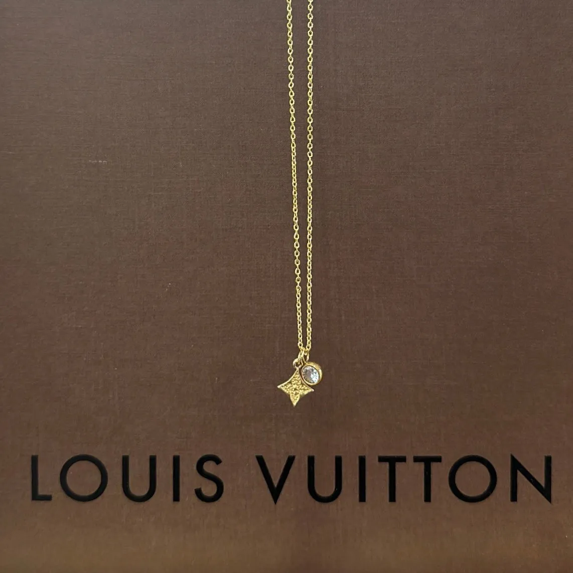 LOUIS VUITTON Gold Charm Necklaces