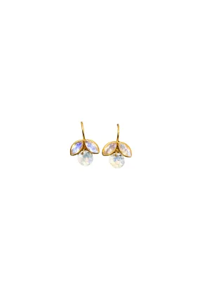 Marie Helene de Taillac Rainbow Moonstone Apple Earrings