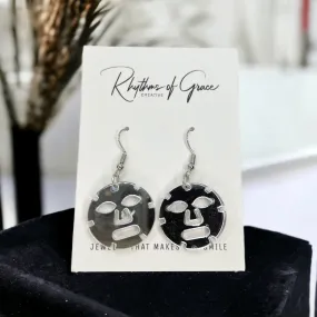 Mask Earrings - Halloween Earrings, Hannibal Lector Earrings, Scary Halloween, Halloween Earrings, Halloween Costume, Scary Mask