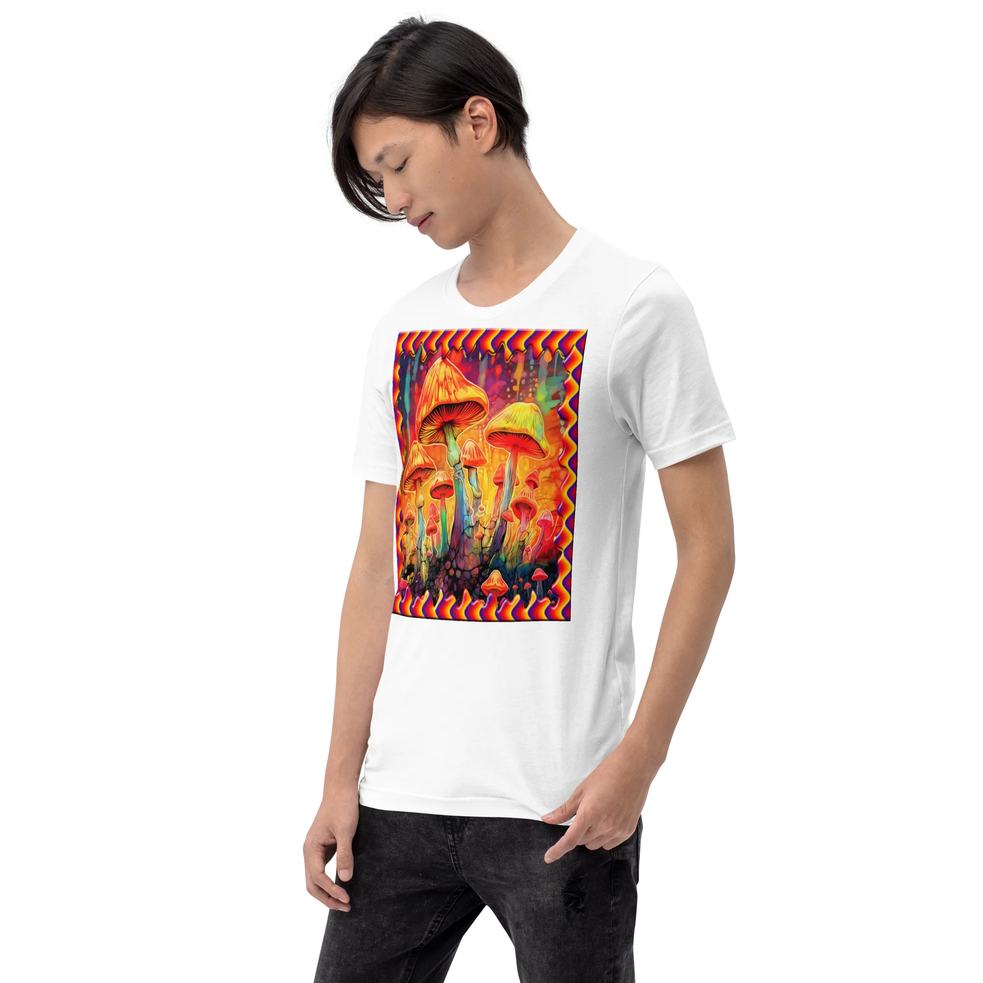 Men's Magic Mushroom Patch Graphic T-Shirt