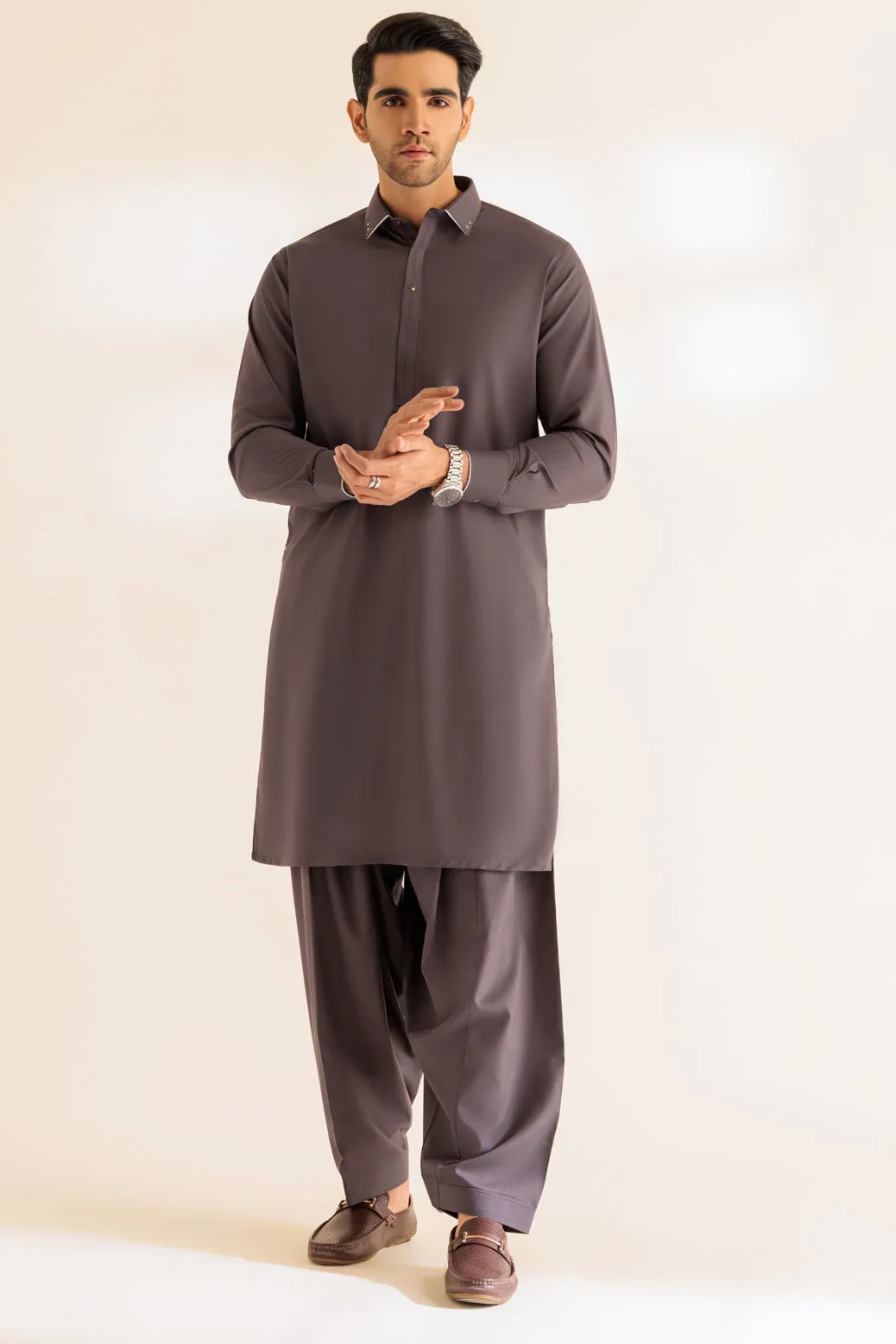 METAL-BLENDED-KURTA SHALWAR - (KSRS24-012) BIN 59 M9