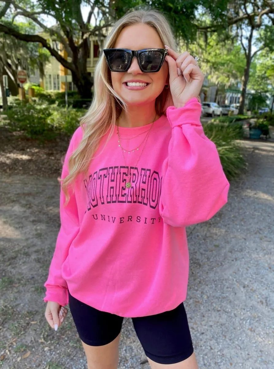 'Motherhood University' Crewneck Sweatshirt