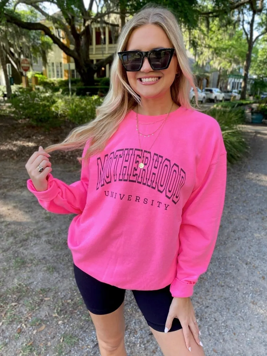 'Motherhood University' Crewneck Sweatshirt