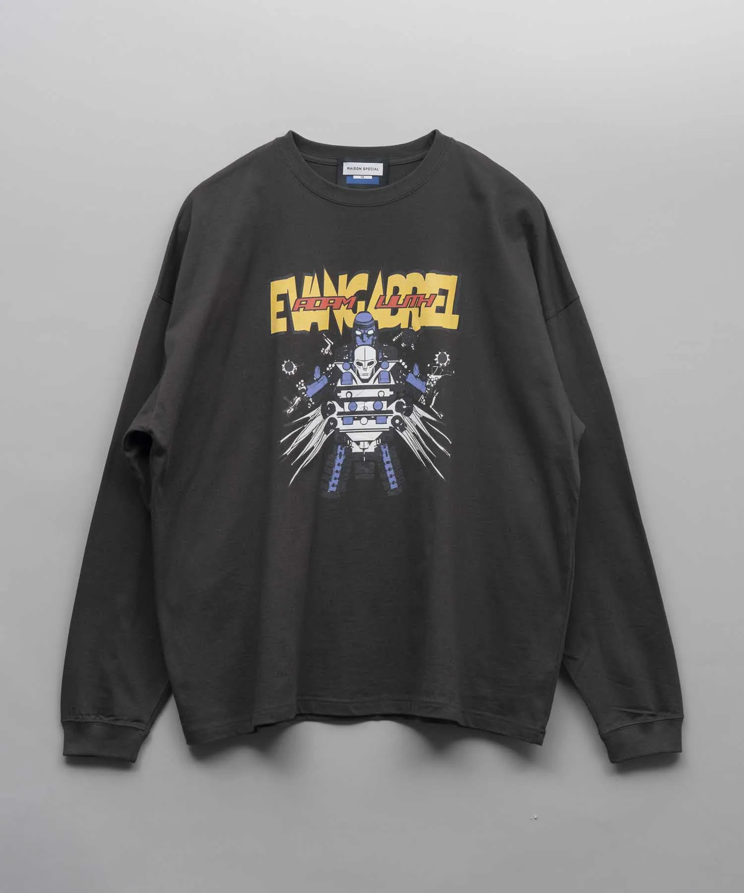 Multi Graphic Prime-Over Crew Neck Pullover