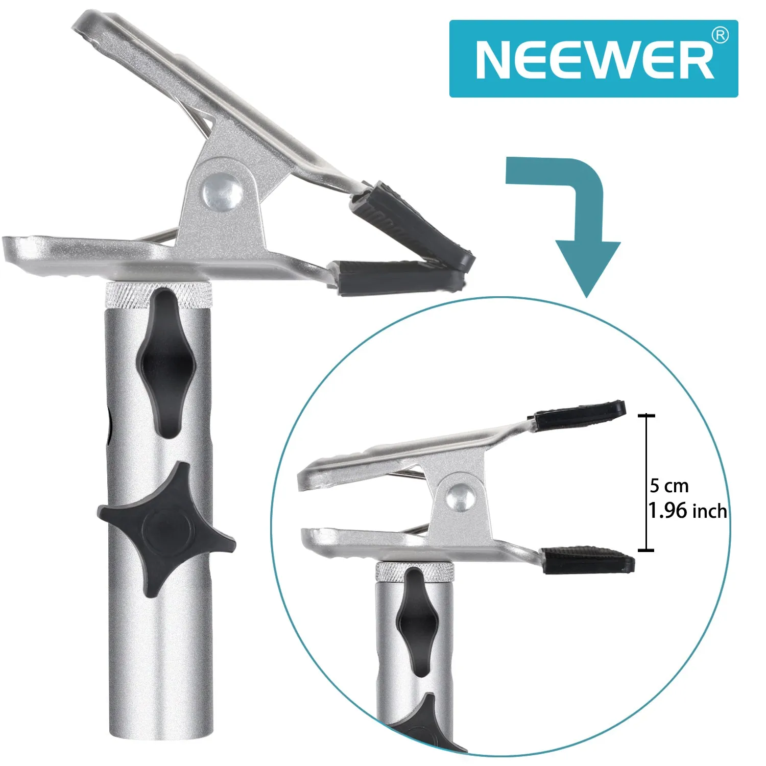 NEEWER Heavy Duty Metal Spring Clamp Holder For Reflector