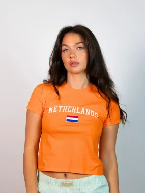 NETHERLANDS, BABY TEE - ORANGE