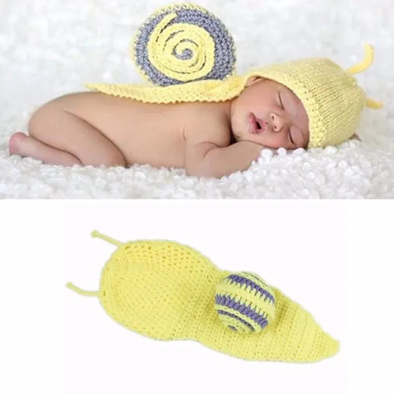 Newborn Photography Props Crochet Animals Outfit, Baby Photo Accessories Girl Boy Knitted Outfit