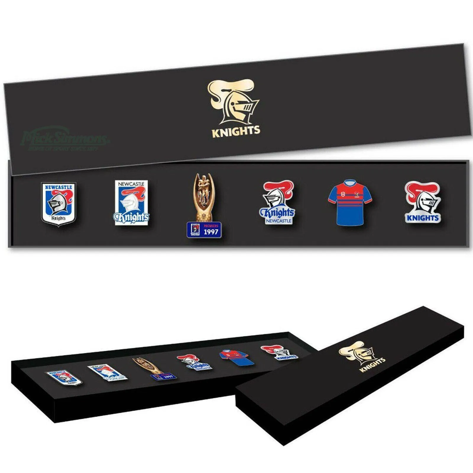 Newcastle Knights NRL Evolution Series Collection Set Team Metal Logo Pin Badge