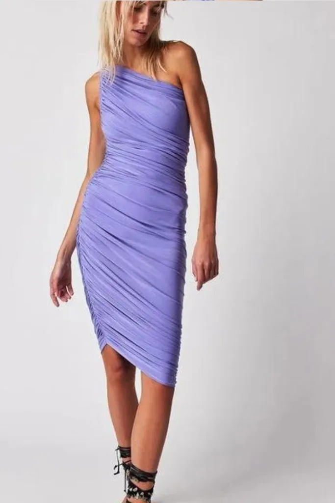 Norma Kamali - Diana To Knee Dress - Lilac