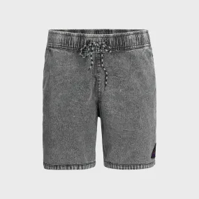 Pit Viper Mens Acid Wash Court Shorts - Grey