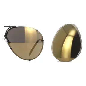 Porsche 8478 V209 Lenses Gold Flash Mirror 66mm