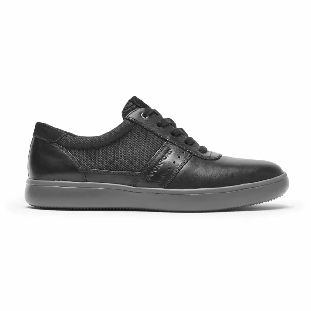 Rockport Men JARVIS UBAL BLACK LEA/SDE/MESH