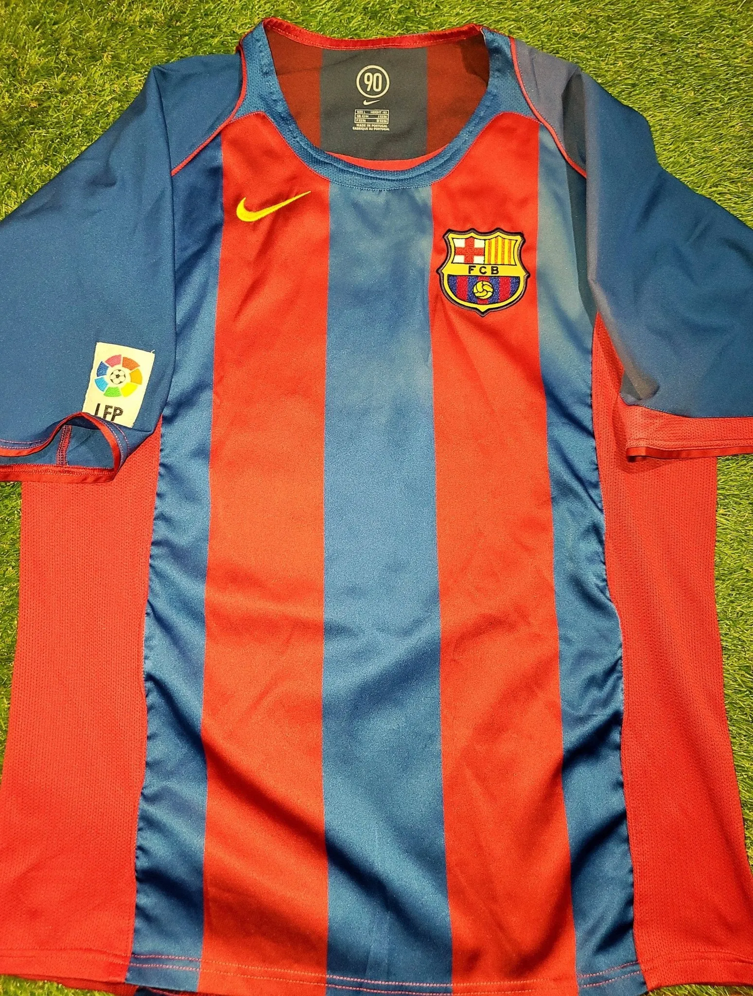 Ronaldinho Barcelona 2004 2005 Home Jersey Shirt Camiseta L SKU# 118861