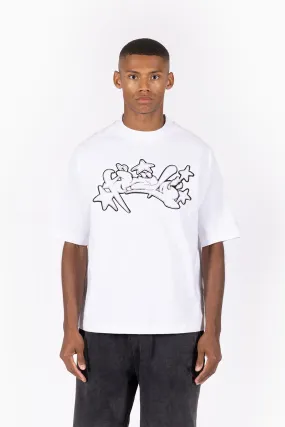 RUNSTITCH WHITE T-SHIRT