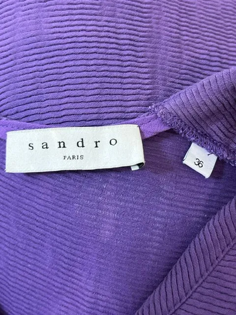 Sandro Woven Mini Dress. Size 36FR