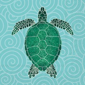 Sea Turtle Paper Cocktail Napkins