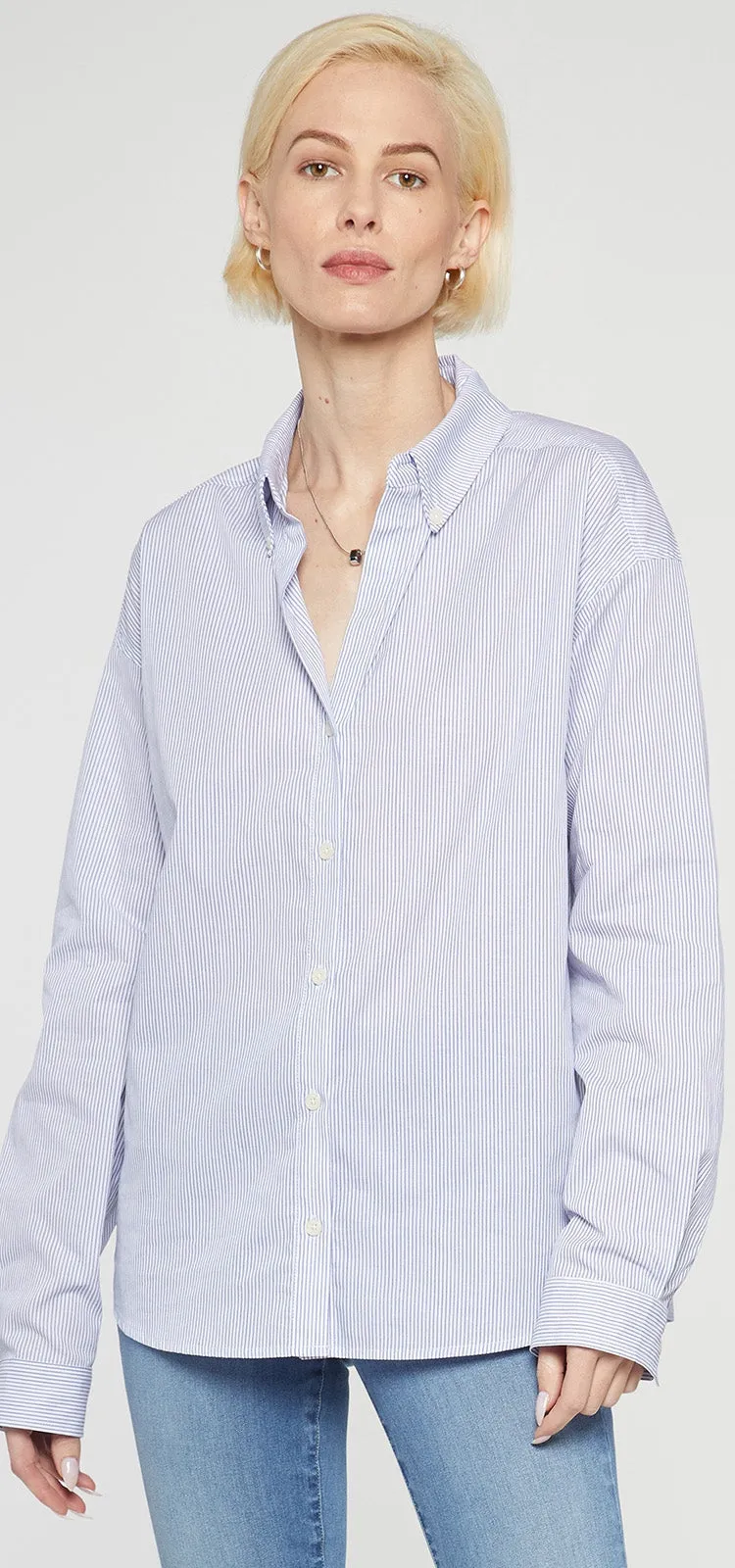 Stevie Shirt Lichtblauw Gestreept | Blue Stripe