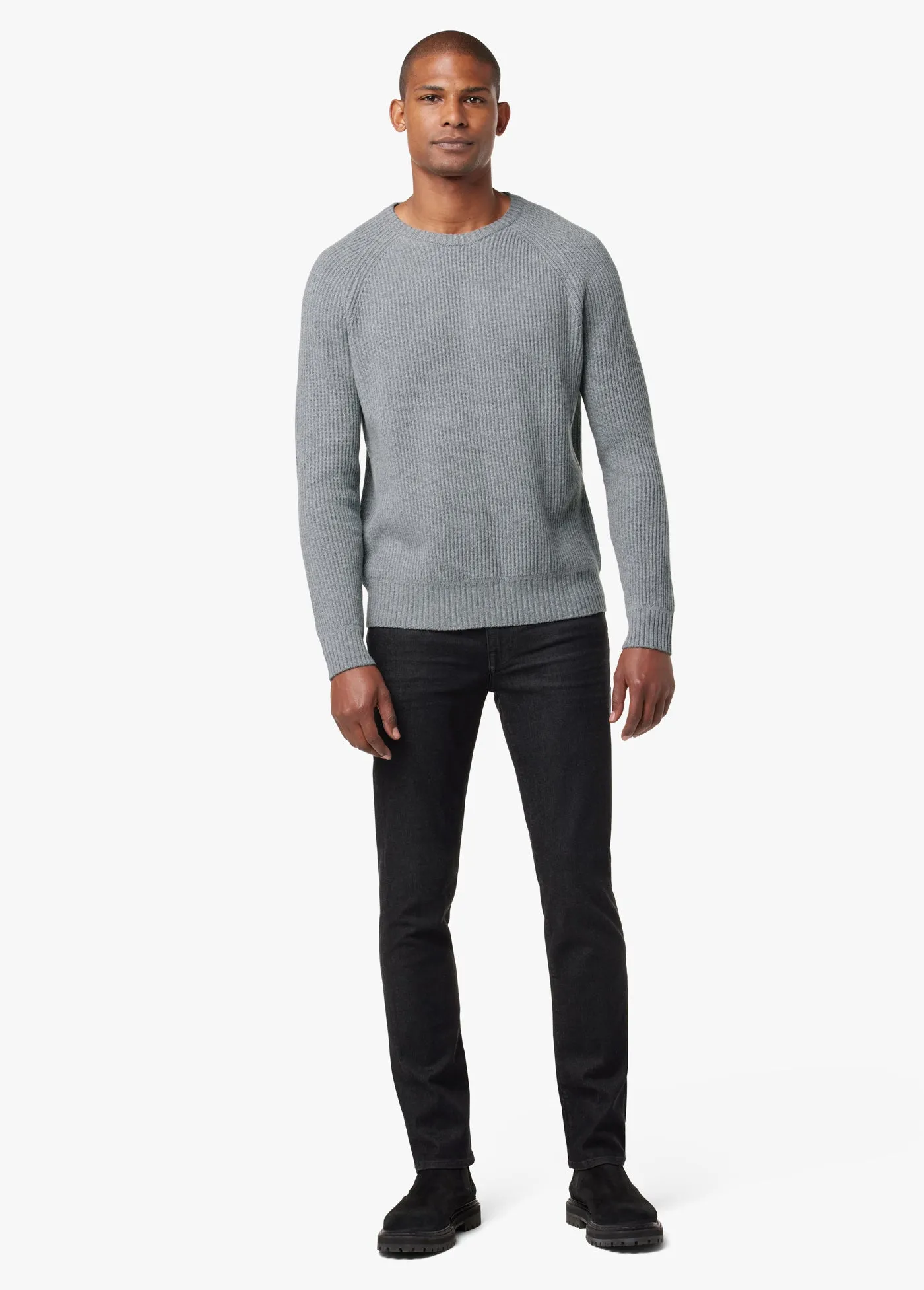 TEXTURED CREWNECK SWEATER