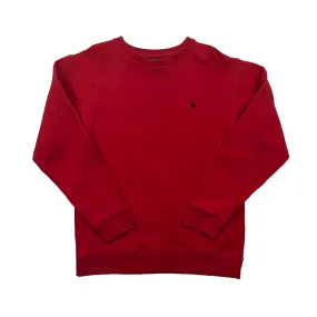 Vintage 90s Red Polo Ralph Lauren Sweatshirt - Small