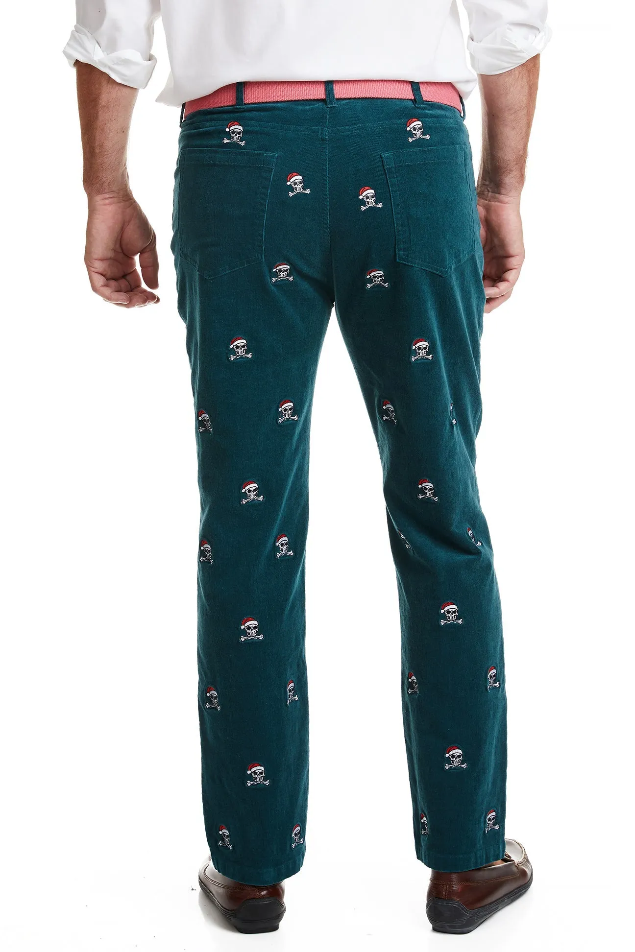 Wayfarer 5-Pocket Pinwale Corduroy Pant Hunter with Christmas Jolly Roger